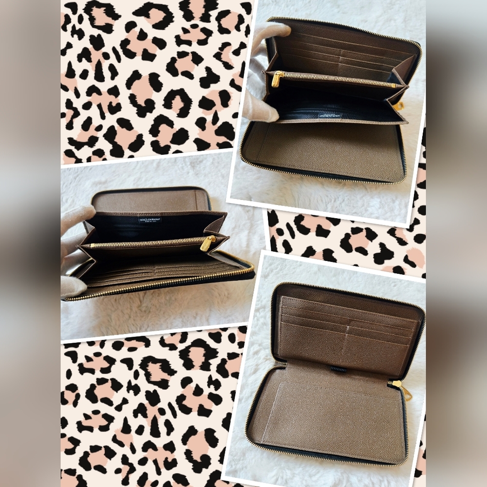 Dolce and Gabbana Leopard Print Shopping Tote Bag and Wallet Organizer Set - Picture 16 of 16